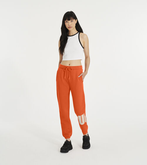 UGG Daniella Chopd Sweatpant for Women in Orange Soda, Size Large