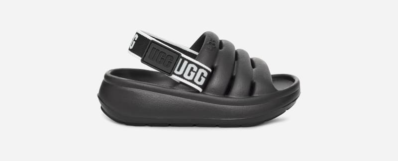 UGG® Sport Yeah in Black, Size 6