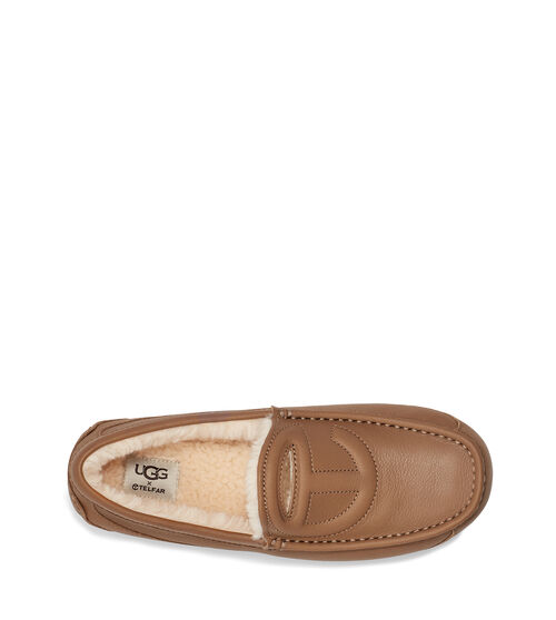 UGG X Telfar Logo Loafer in Chestnut, Size M4 / W5