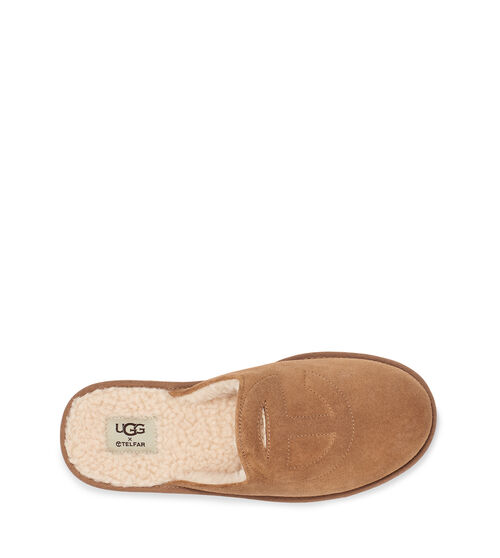 UGG X Telfar Logo Slip-On Boat Shoes in Chestnut, Size M2 / W3