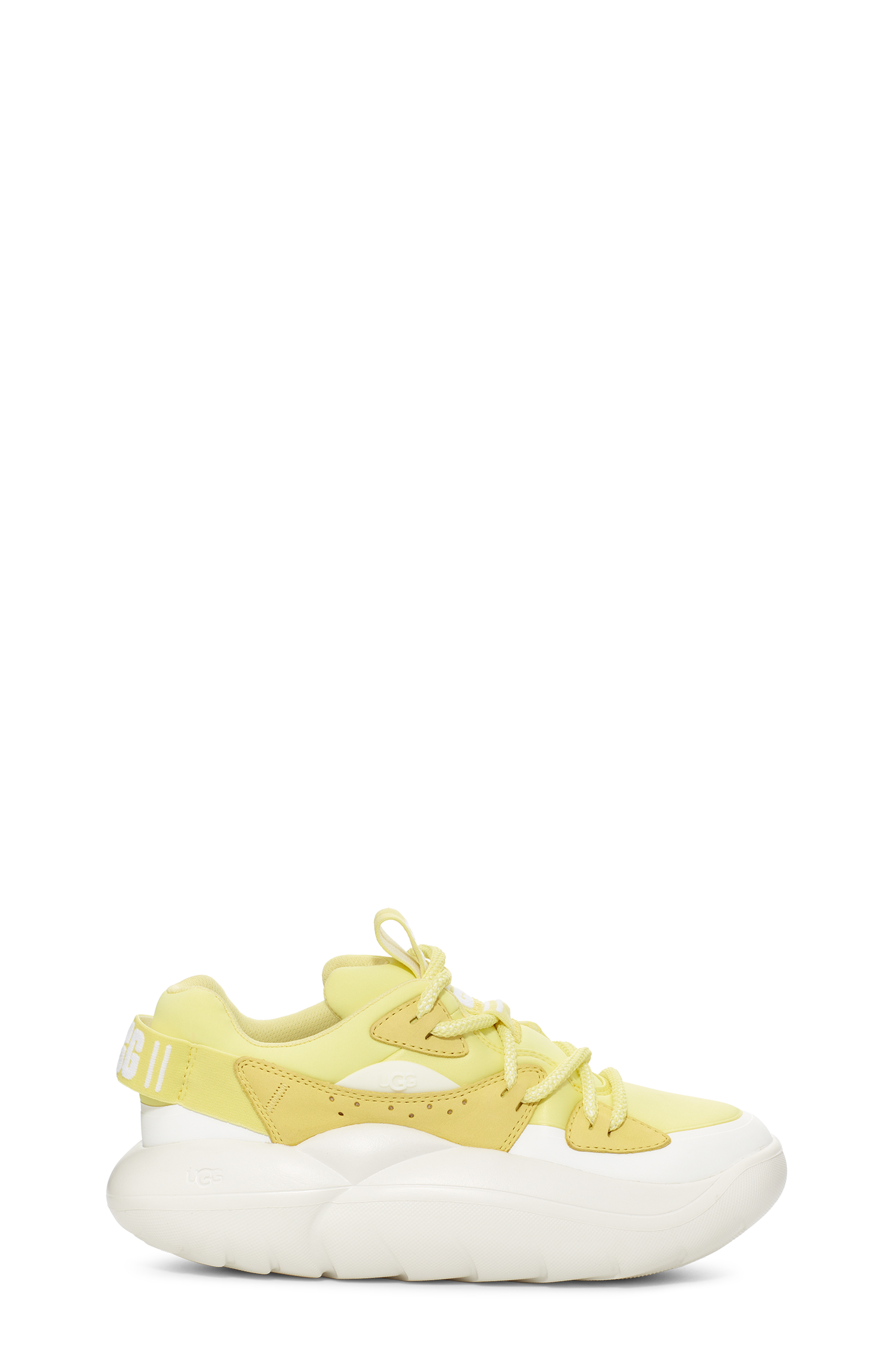 UGG LA Cloud Lace Trainer for Women in Lemon Lime, Size 3