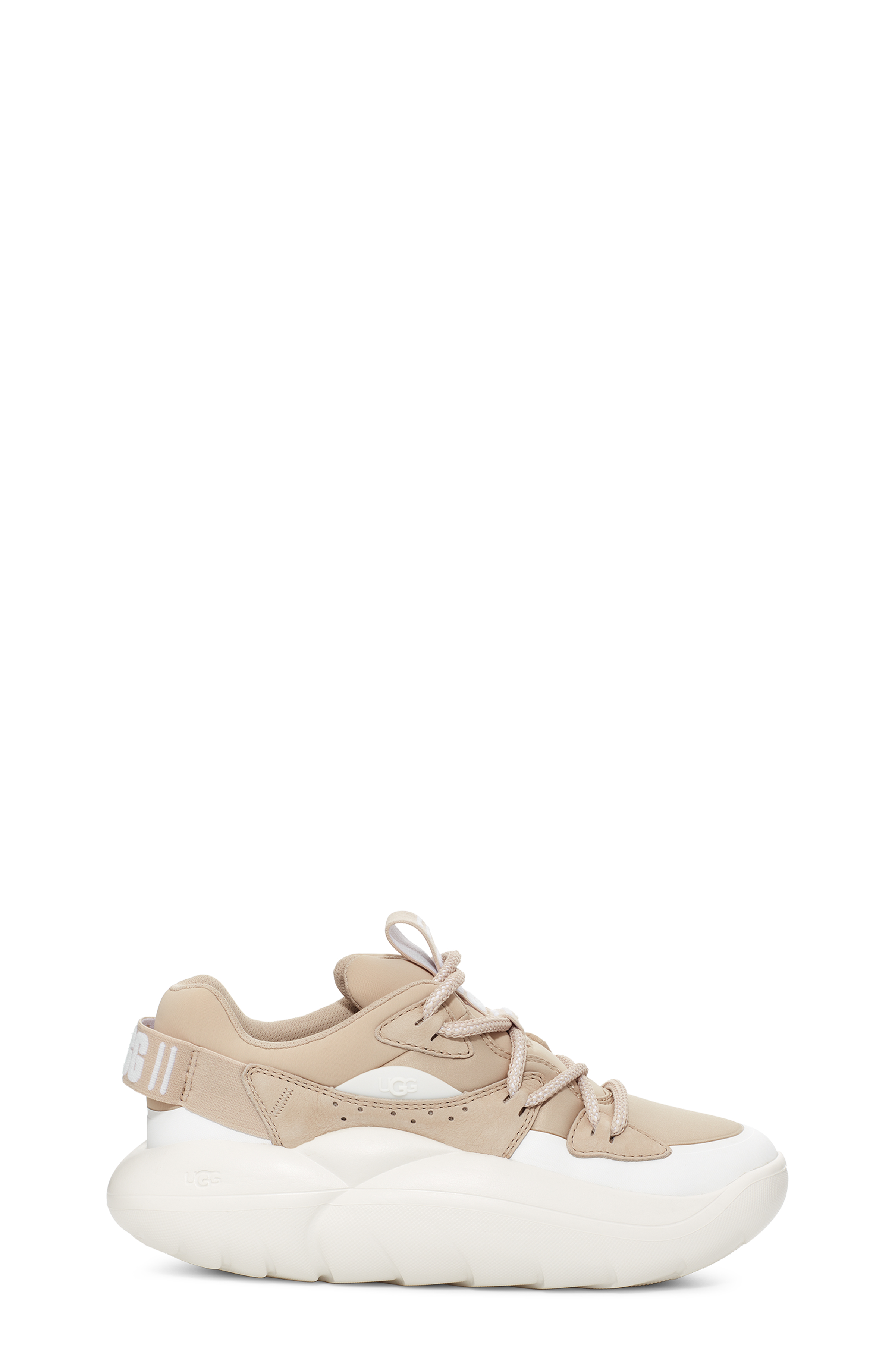 UGG LA Cloud Lace Trainer for Women in Doe Skin, Size 5