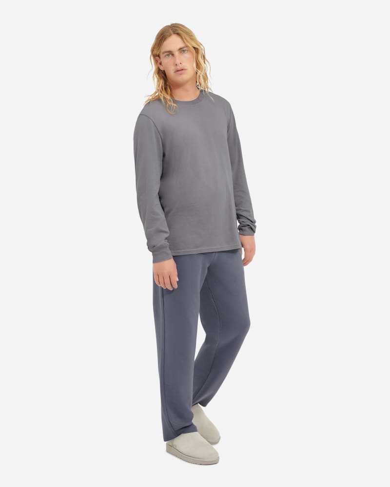 UGG Waylen Pyjamas Set for Men in Space Age/Gravel Gray, Size XL, Cotton