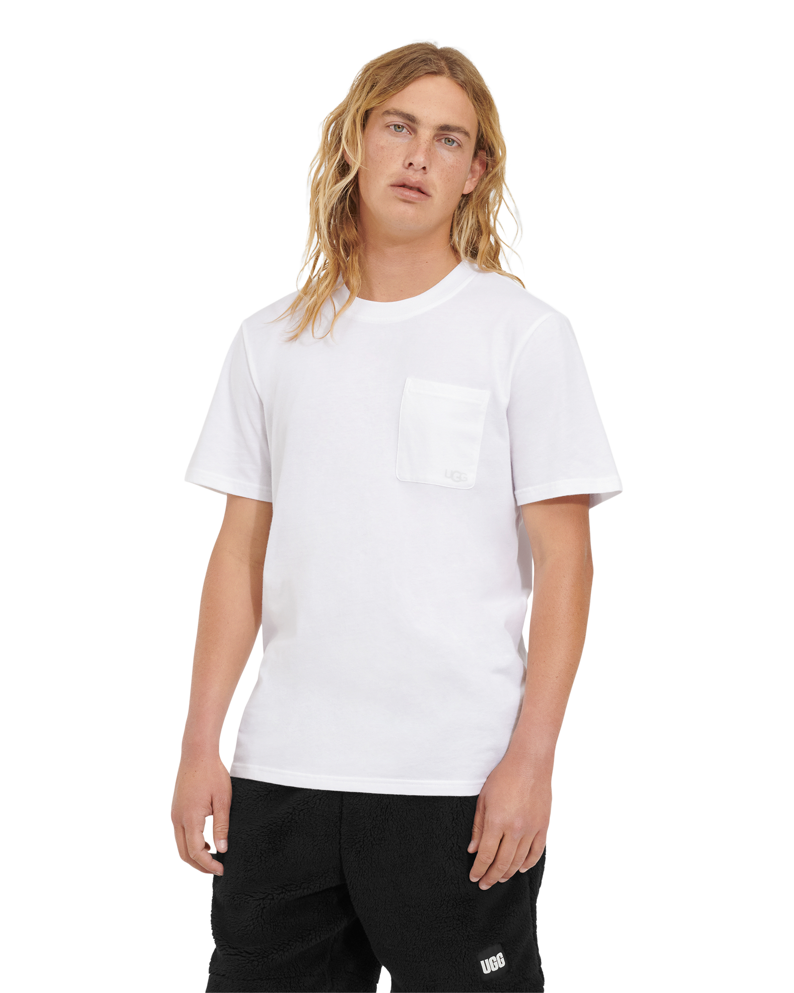 UGG Garrett Top for Men in White, Size Large, Cotton