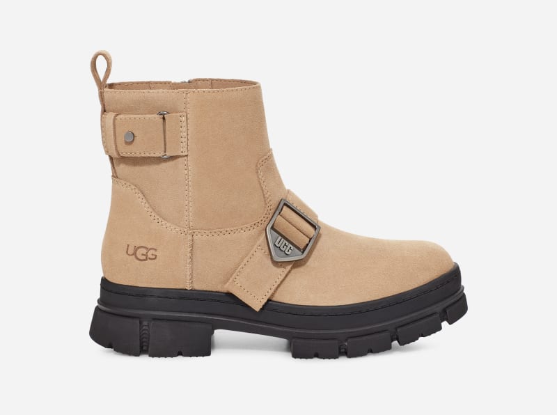 UGG® Ashton Short Boot for Women in Tan, Size 3, Leather