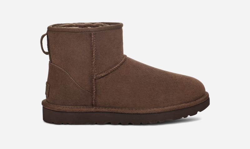 UGG® Classic Mini II Boot for Women in Brown, Size 5, Suede