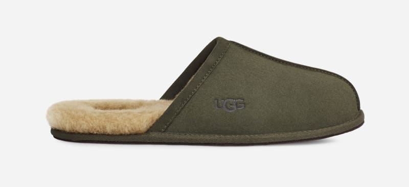 UGG® Scuff Slipper for Men in Green, Size 16, Suede