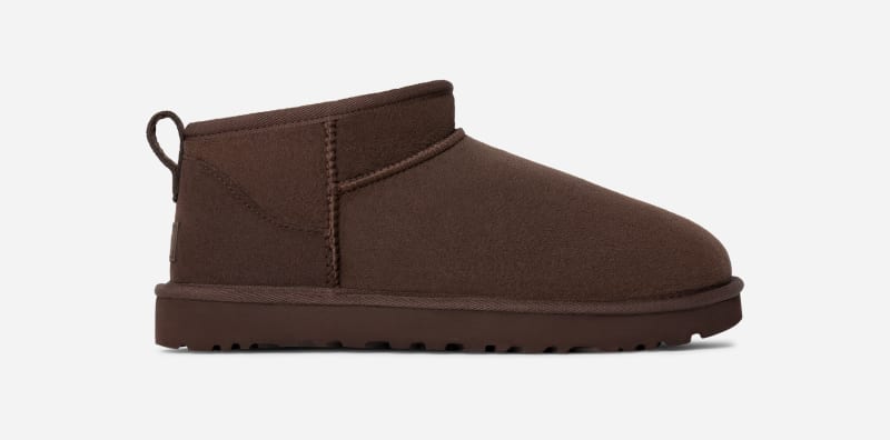 UGG® Classic Ultra Mini Boot for Women in Brown, Size 7, Twinface/Polyester/Leather