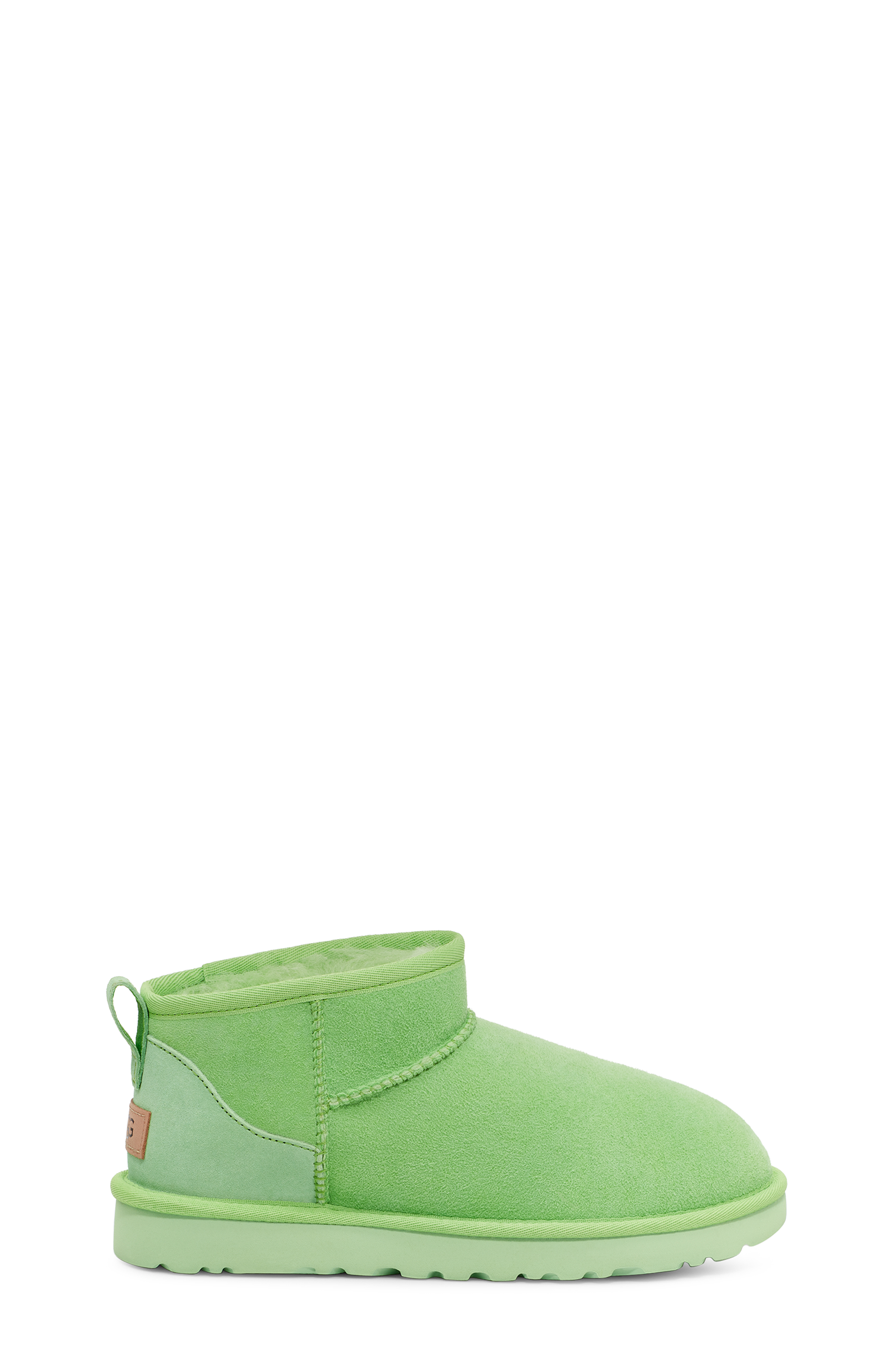 UGG Classic Ultra Mini Boot for Women in Parakeet Green, Size 7, Leather