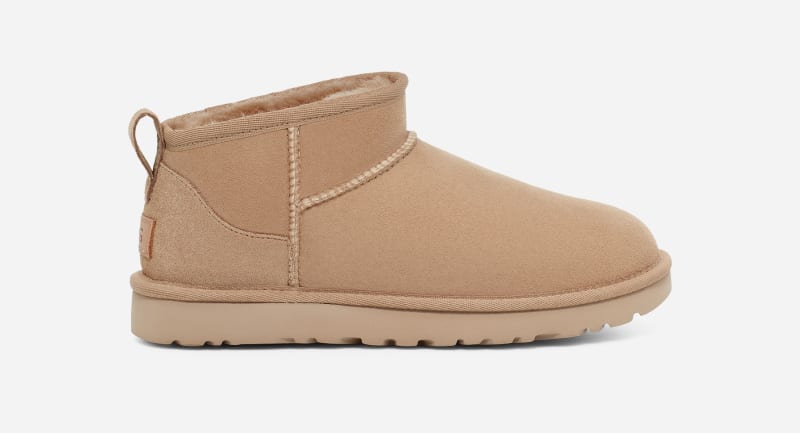 UGG® Classic Ultra Mini Boot for Women in Tan, Size 9, Suede