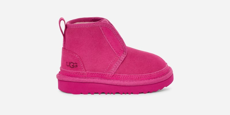 UGG® Neumel EZ-Fit Boot for Kids in Raspberry Sorbet, Size 11, Leather