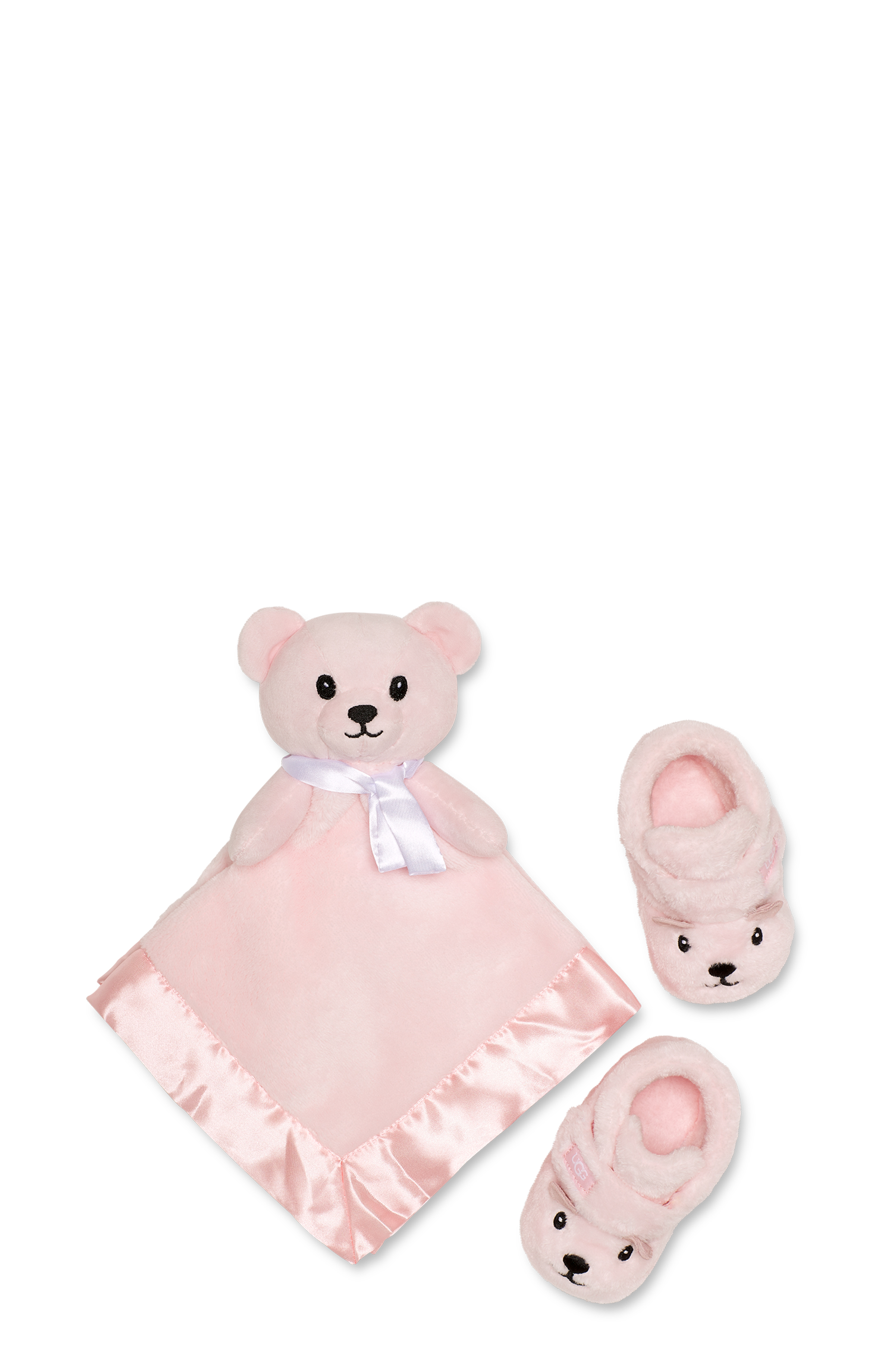 UGG® Bixbee and Lovey Bear Stuffie Set for Kids in Pink, Size 0.5, Textile