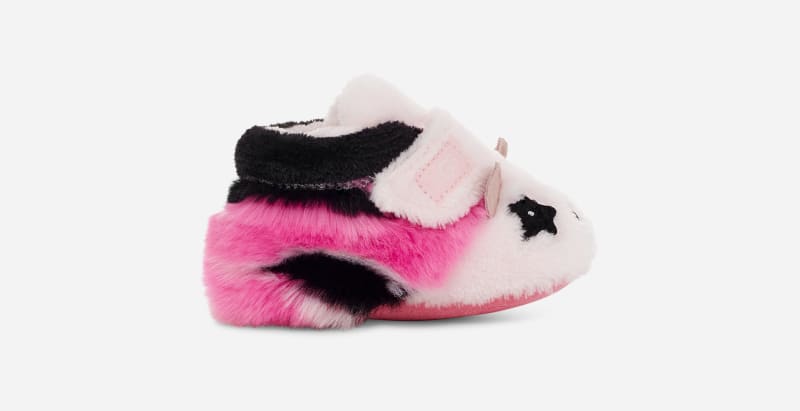 UGG Bixbee Panda Stuffie for Kids in Pink/Black, Size 2, Textile