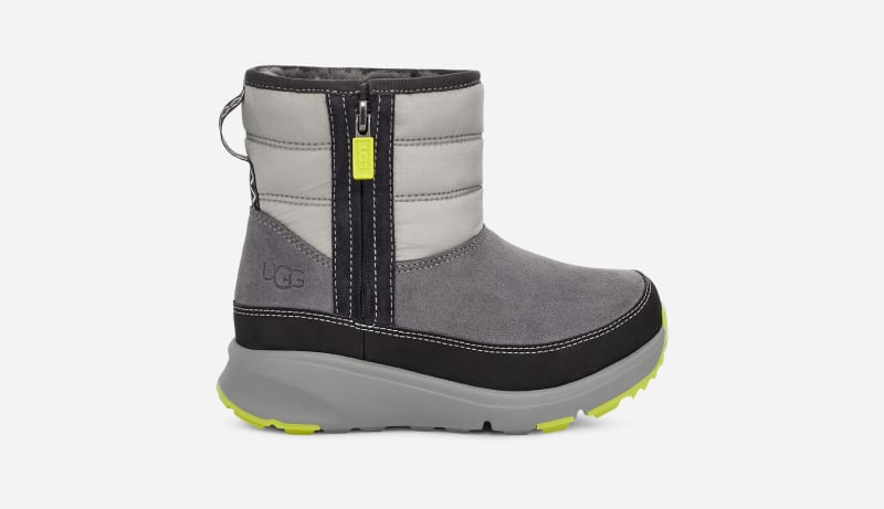 UGG® Truckee Weather Boot for Kids in Grey, Size 6, Leather