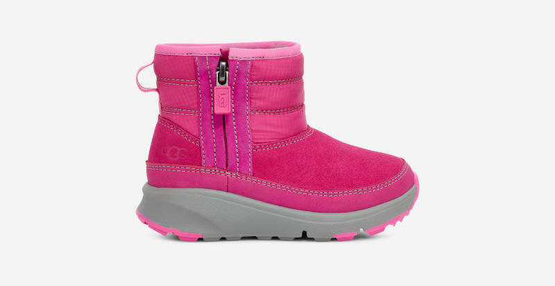 UGG® Truckee Weather Boot for Kids in Pink, Size 10, Leather