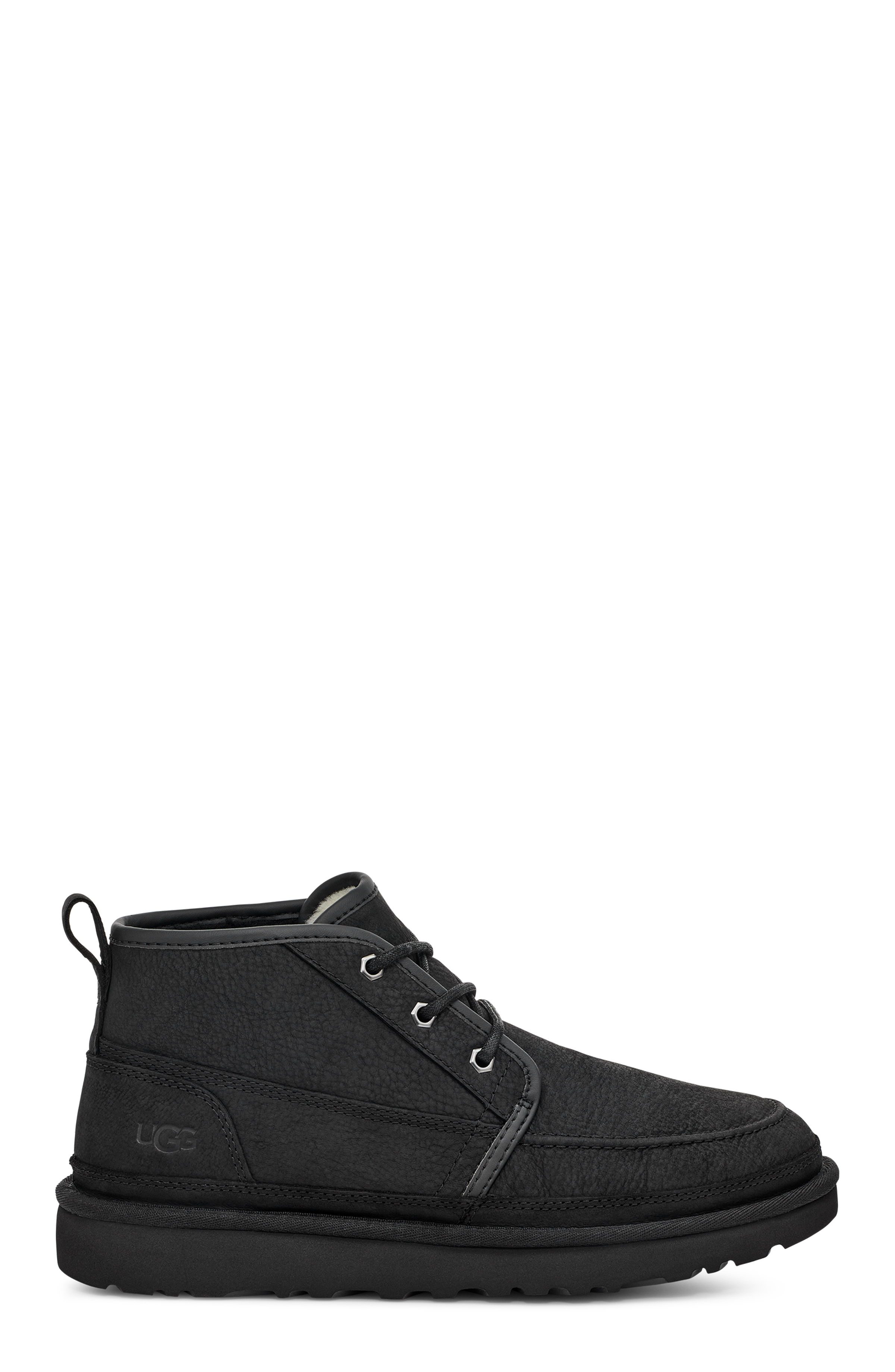 UGG Neumel Moc Boot for Men in Black Leather, Size 7