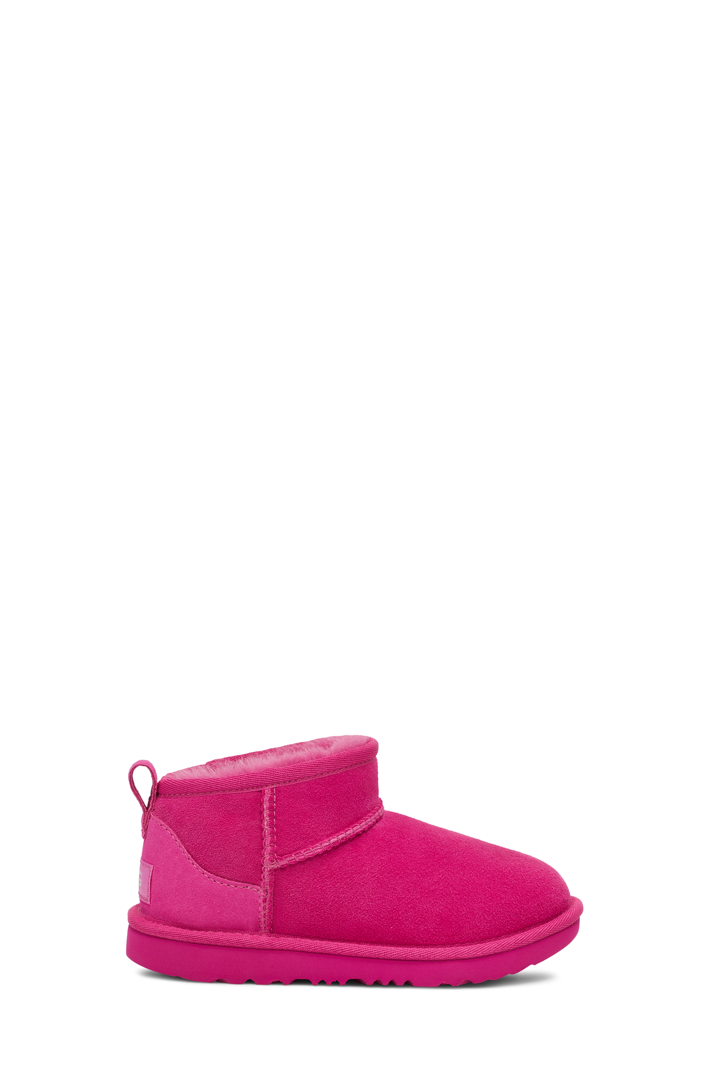 UGG Classic Ultra Mini Boot for Kids in Raspberry Sorbet, Size 1, Leather