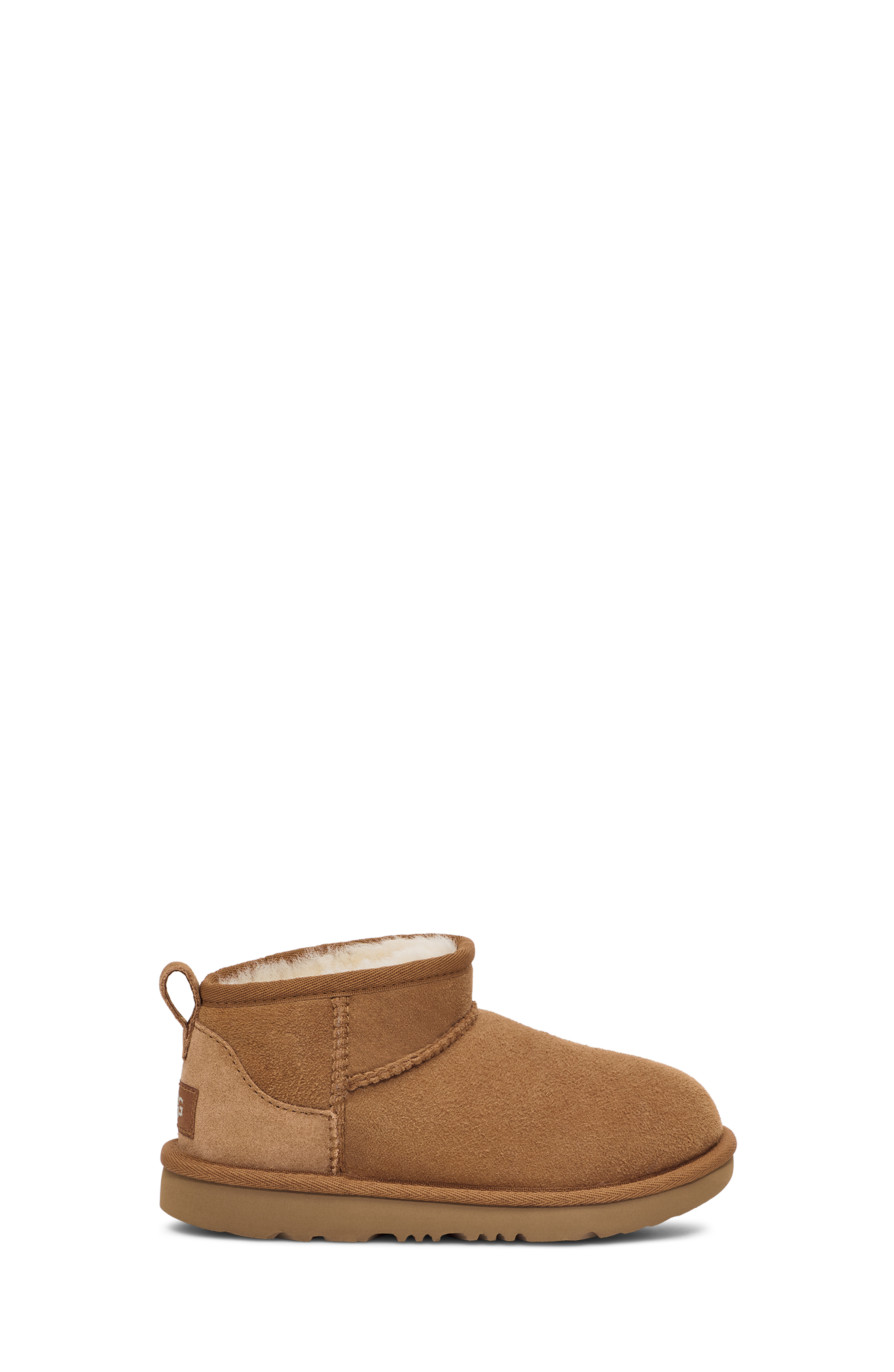 UGG® Classic Ultra Mini Boot for Kids in Brown, Size 2, Twinface/Polyester/Wool