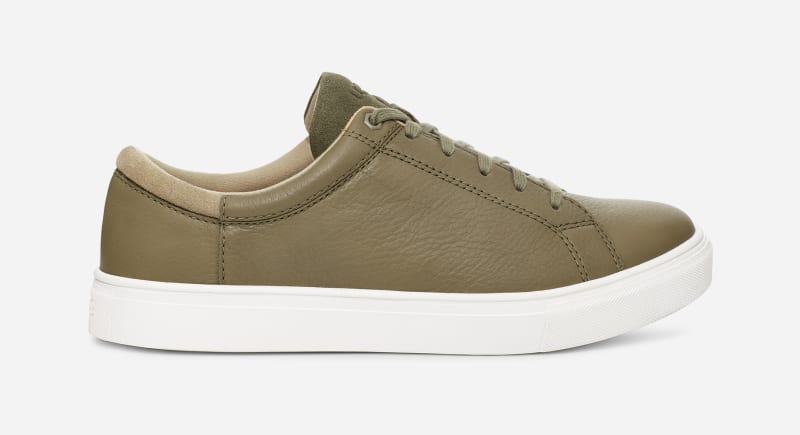 UGG® Baysider Low Weather Trainer for Men in Green, Size 6, Leather