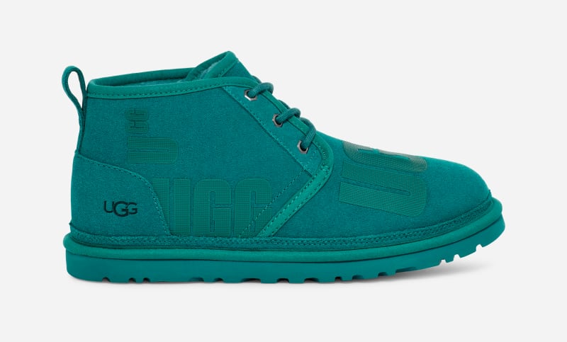 UGG® Neumel Scatter Graphic Boot for Men in Deep Teal, Size 11, Leather