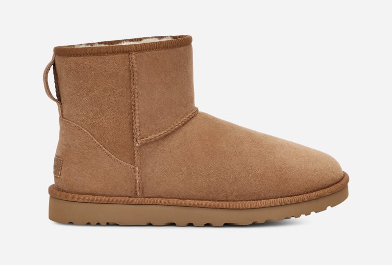 UGG® Classic Mini Regenerate Boot for Men in Brown, Size 9, Leather