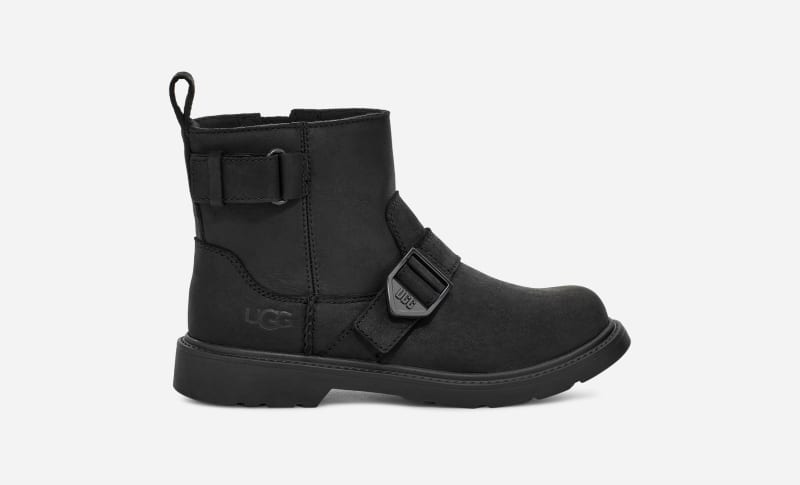 UGG® Ashton Weather Boot for Kids in Black, Size 2, Leather