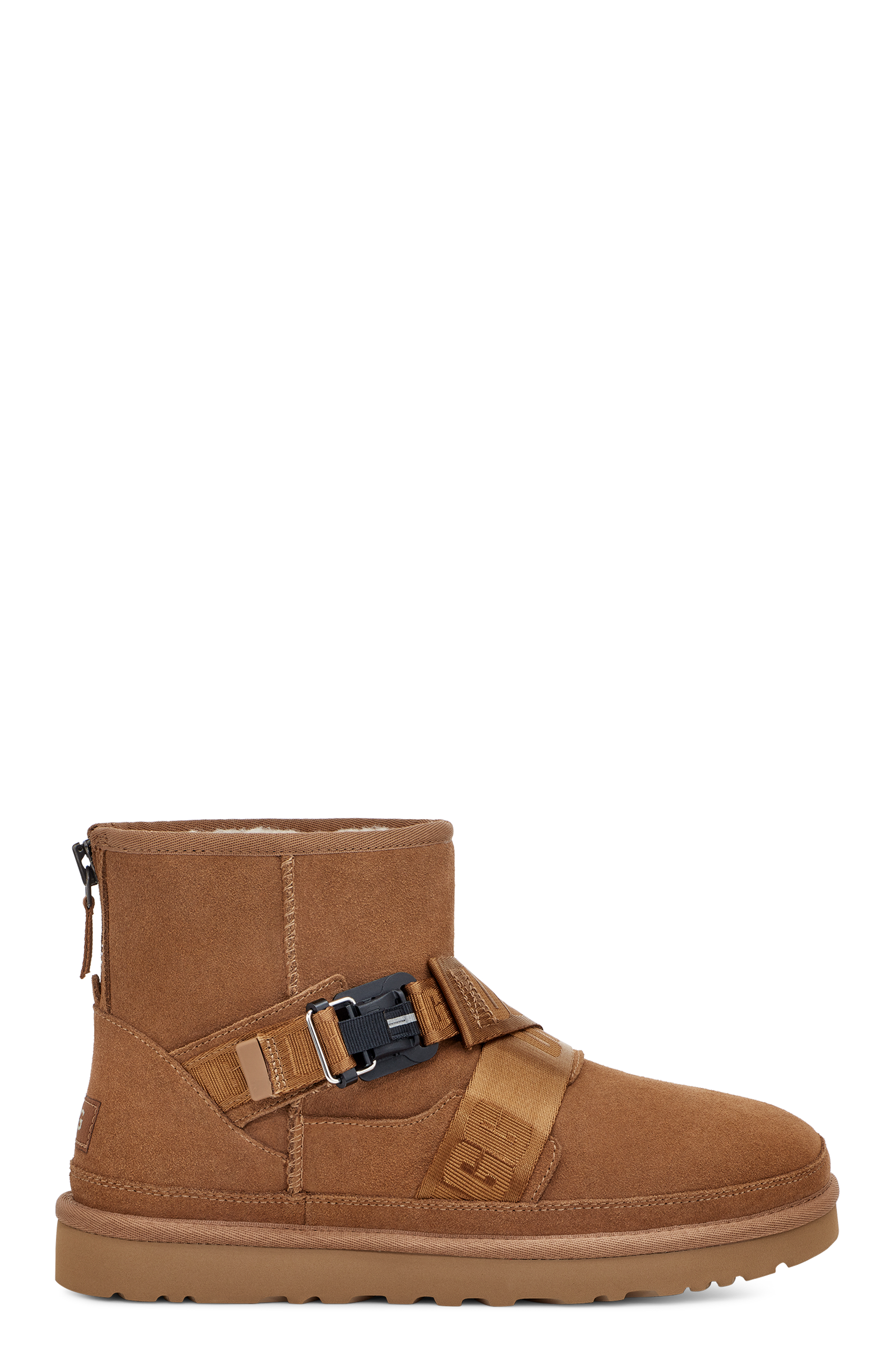 UGG Classic Mini Quickclick Boot for Men in Brown, Size 8, Leather