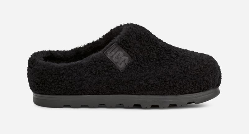 UGG® Fluff Off Slide for Men in Black, Size 12, Textile
