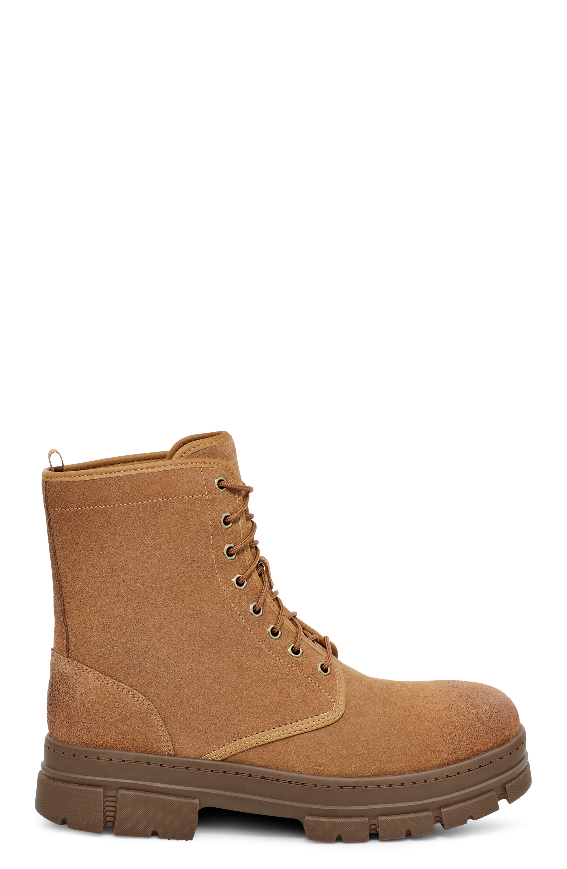 UGG Skyview Service Boot for Men in Chestnut Suede, Size 6, Leather