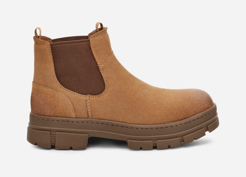 UGG® Skyview Chelsea Boot for Men in Brown, Size 13, Leather