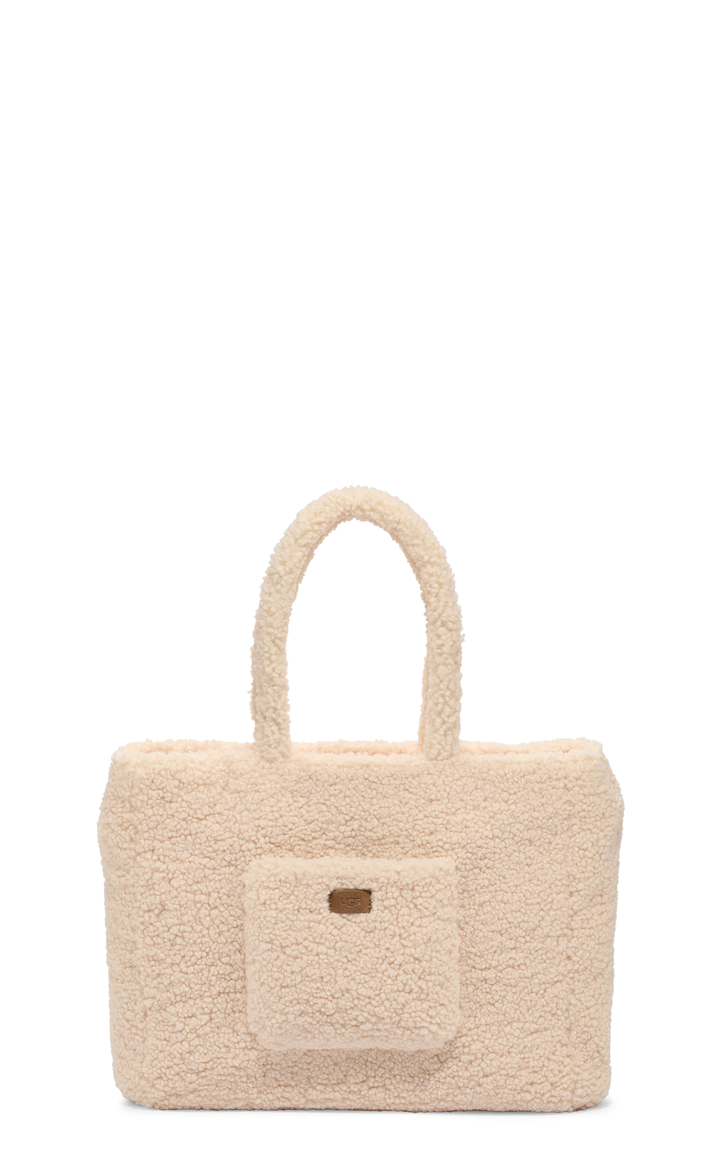 UGG Adrina Sherpa Tote Bag for Women in Brown, Size OS, Polyester Blend