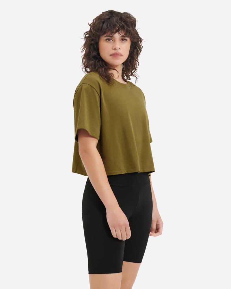 UGG Tana Cropped Tee for Women in Sapling, Size XS, Cotton