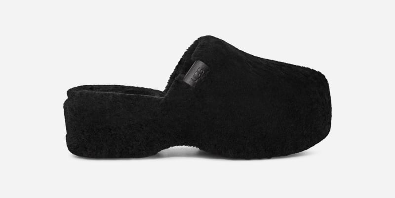UGG® Fuzz Sugar Slipper for Women in Black, Size 5, Textile