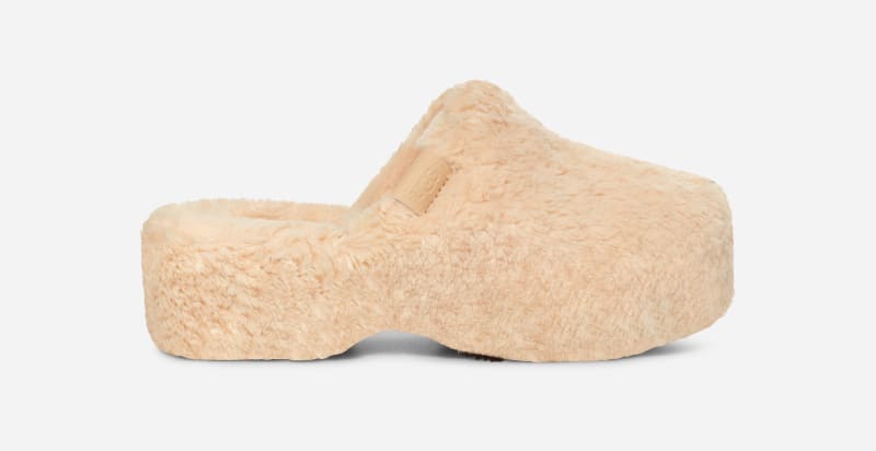 UGG® Fuzz Sugar Slipper for Women in Brown, Size 8, Textile