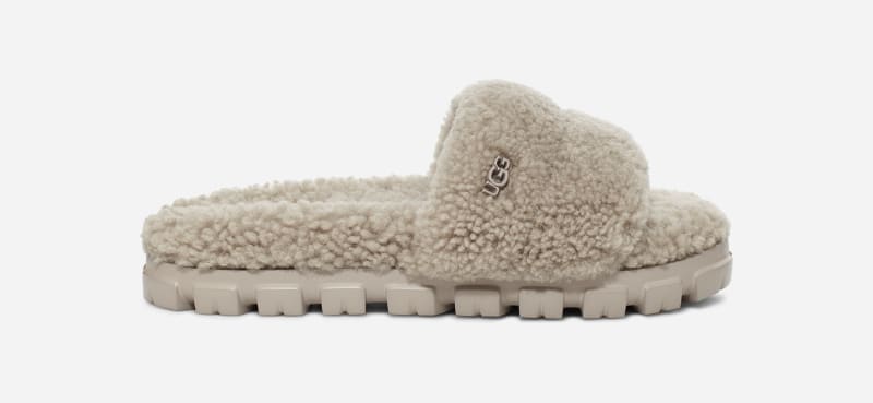 UGG® Cozetta Curly Slipper for Women in Grey, Size 5