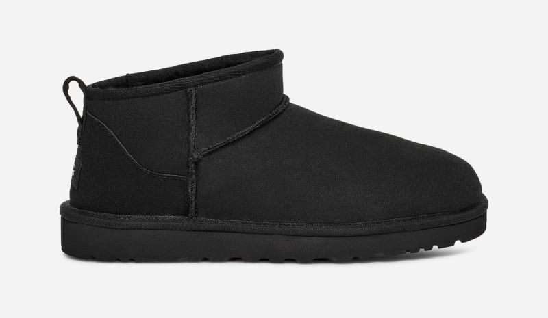 UGG® Classic Ultra Mini Boot for Men in Black, Size 17, Suede