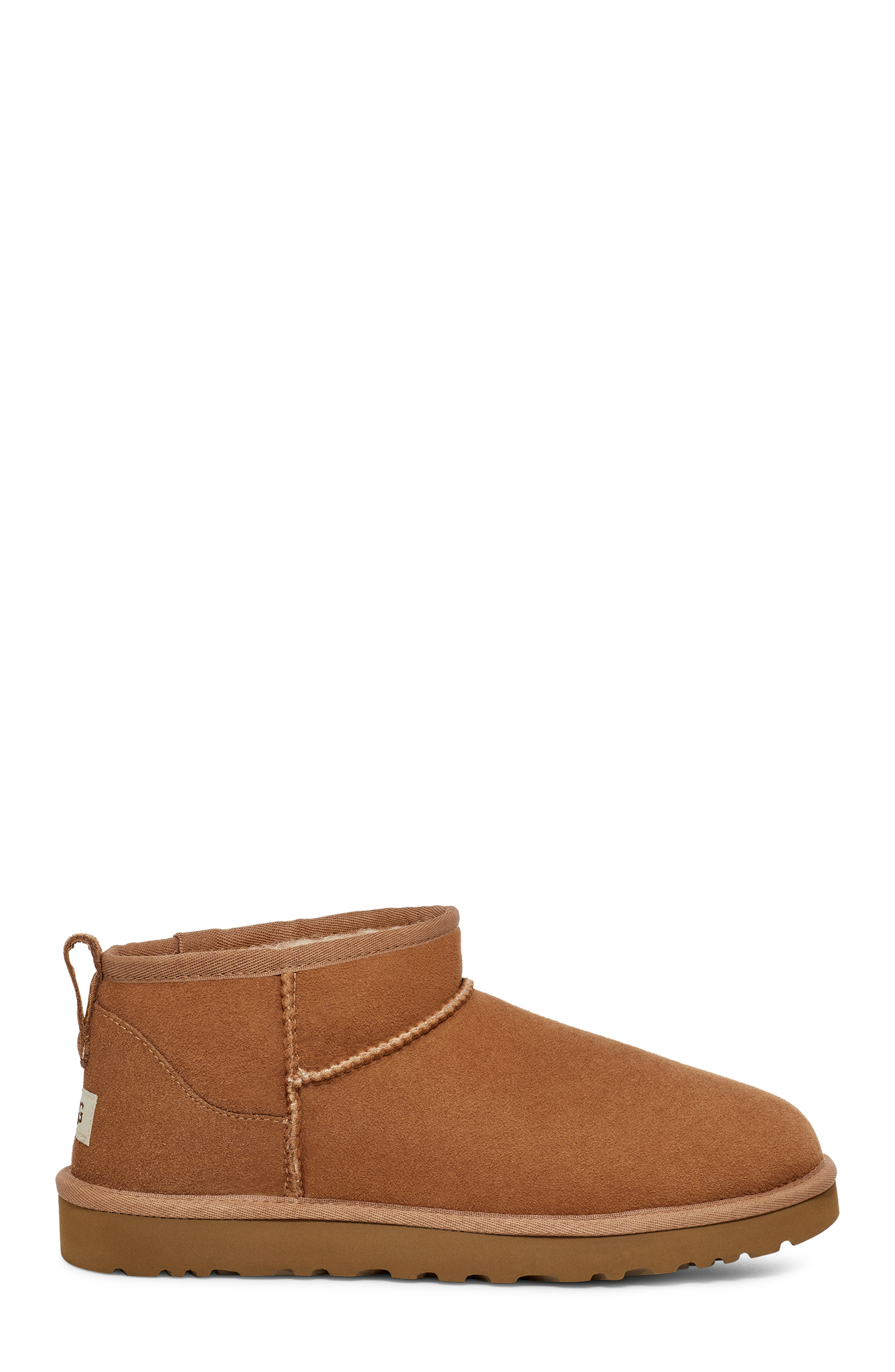 UGG Classic Ultra Mini Boot for Men in Chestnut, Size 7, Leather