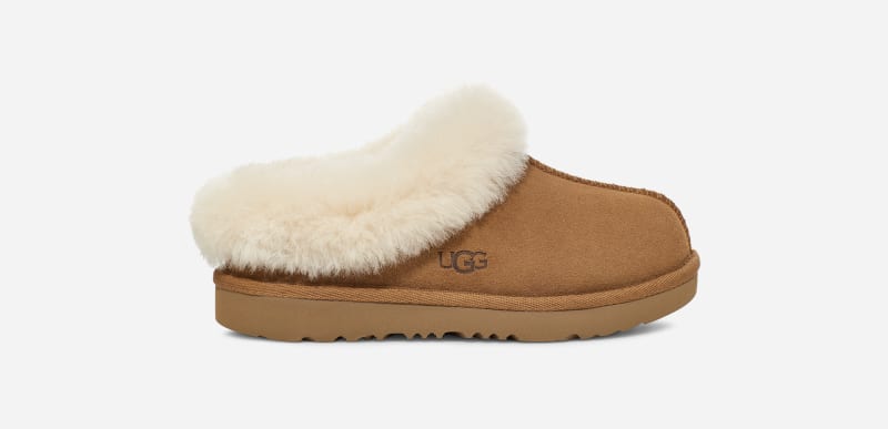 UGG® Moraene Slipper in Brown, Size 10, Leather