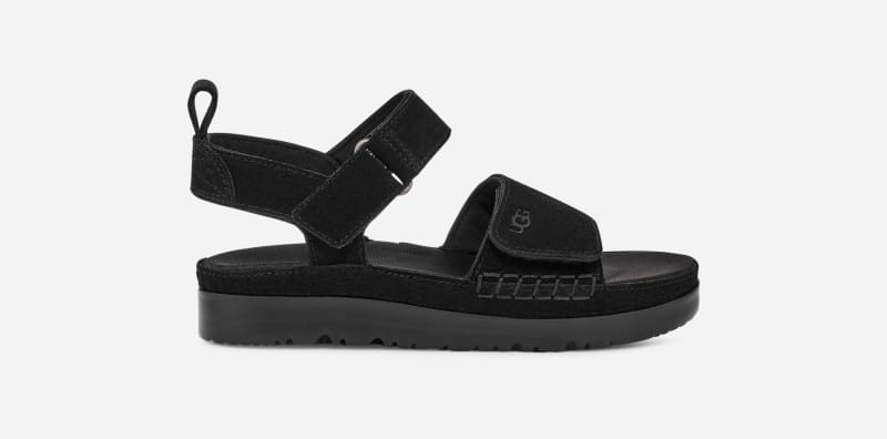 UGG® Goldenstar Sandal for Kids in Black, Size 3, Suede