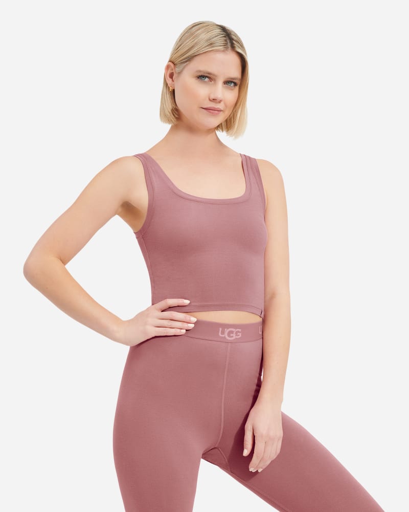 UGG Adrianne Tank Top for Women in Sepia Mauve, Size XL, Ecovero