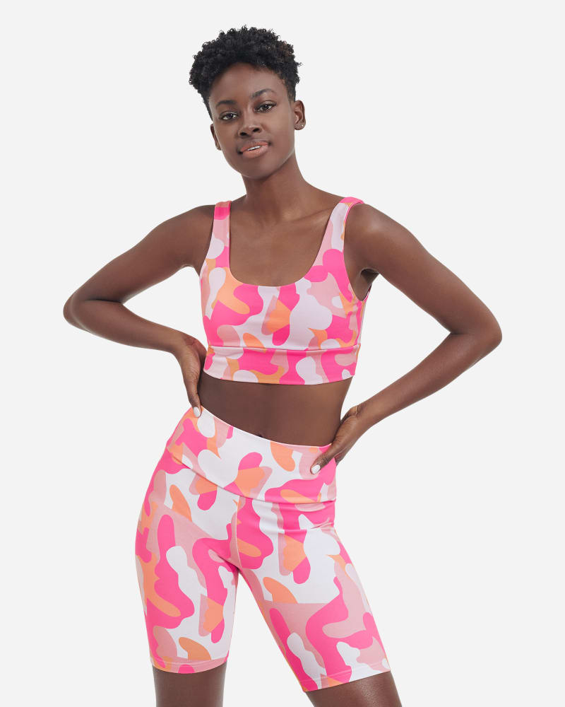 UGG® Zayley Print Bralette for Women in Taffy Pink Camopop, Size Medium, Cotton