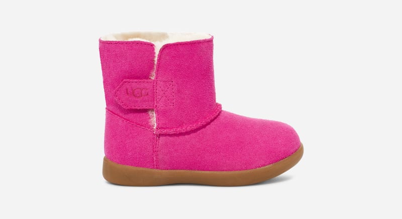 UGG® Keelan Ankle Boot for Kids in Pink, Size 7, Leather/Wool