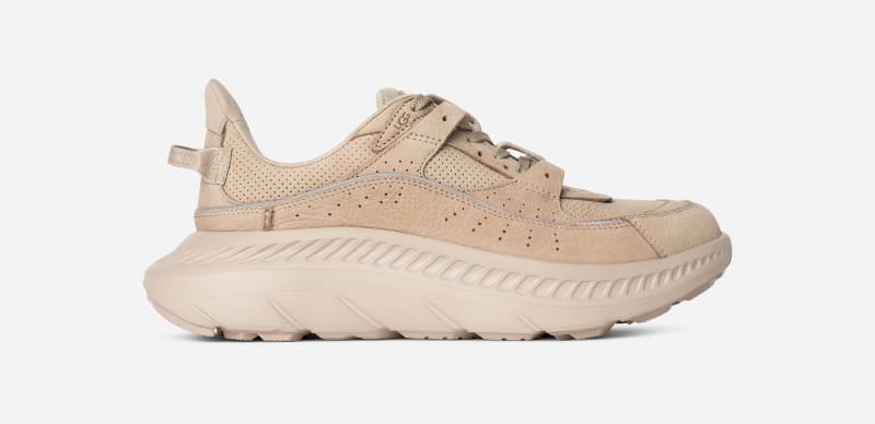 UGG® CA805 V2 Nubuck Trainer in Brown, Size 9, Leather/Polyester/Cotton