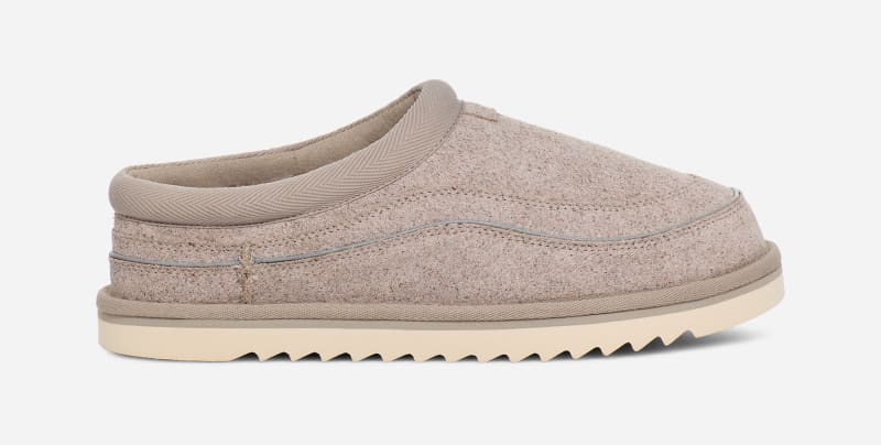 UGG® Tasman Cali Wave in Grey, Size 13, Polyester/Leather/Wool
