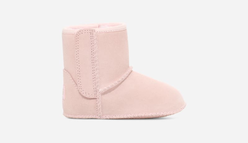 UGG® Classic Baby Bootie for Kids in Pink, Size 0.5, Suede/Wool