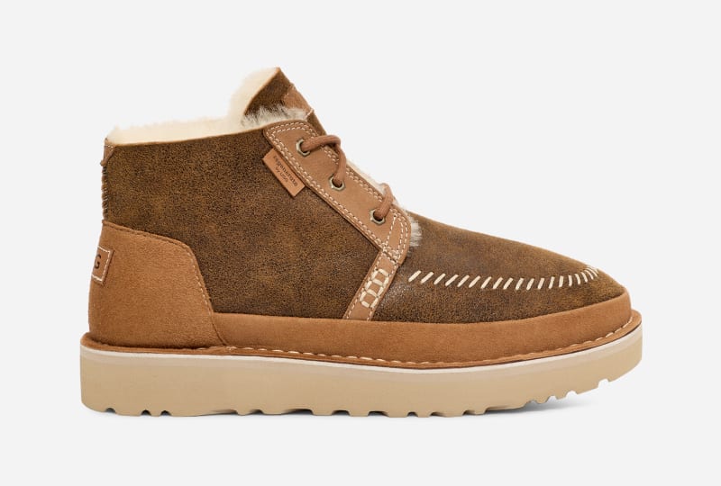 UGG® Neumel Crafted Regenerate Boot in Brown, Size 12, Suede