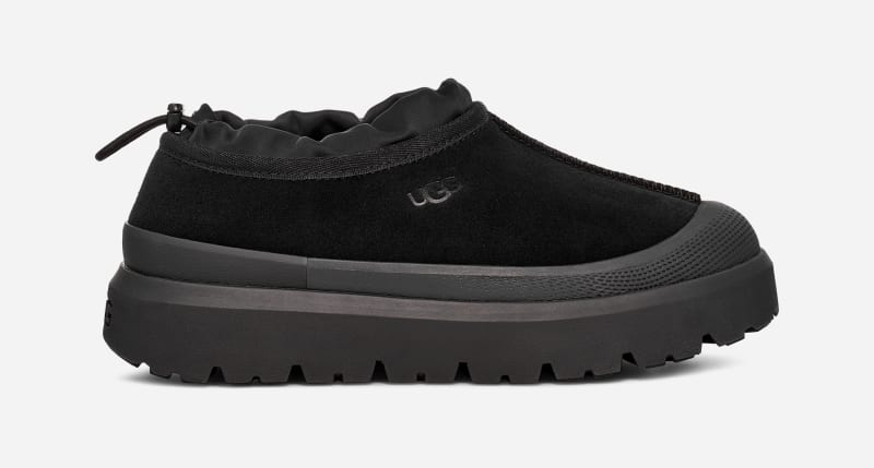 UGG® Tasman Weather Hybrid in Black, Size 6, Suede/Polyester/Wool
