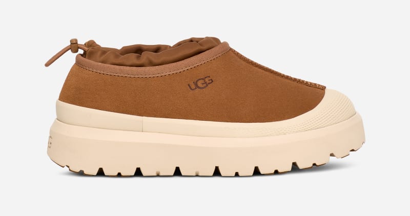 UGG® Tasman Weather Hybrid in Brown, Size 7, Suede/Polyester/Wool