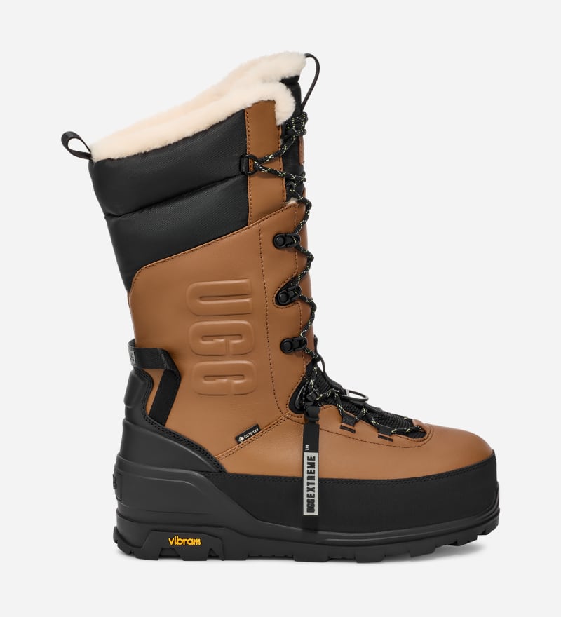 UGG® Shasta Tall Boot in Brown, Size 7, Leather/Waterproof/Polyester