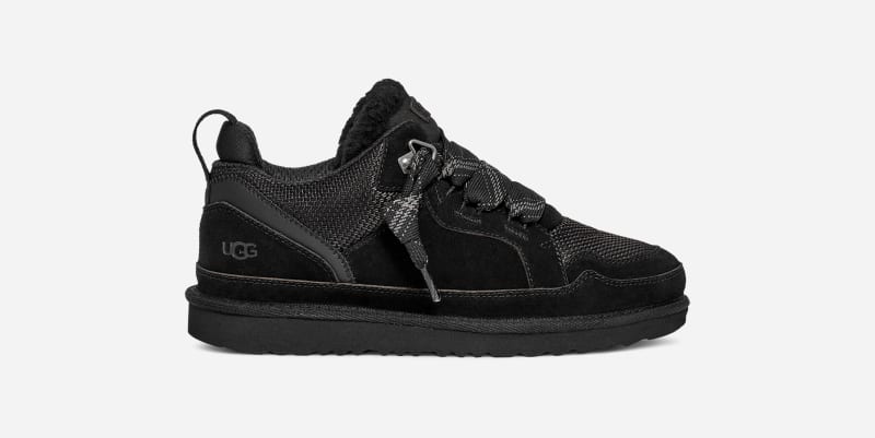 UGG® Lowmel Trainer for Kids in Black, Size 13K, Canvas/Suede/Recycled Materials